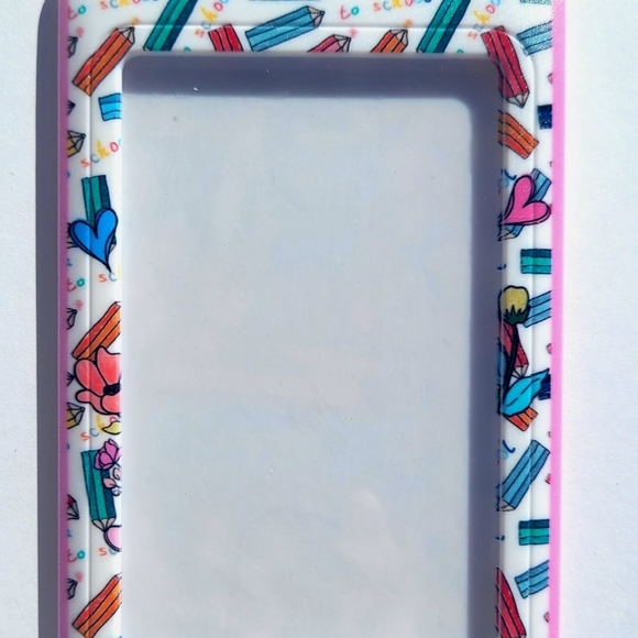 Hand Crafted Vibrant Teacher Badge Reel & ID Holder - Picture 2 of 2